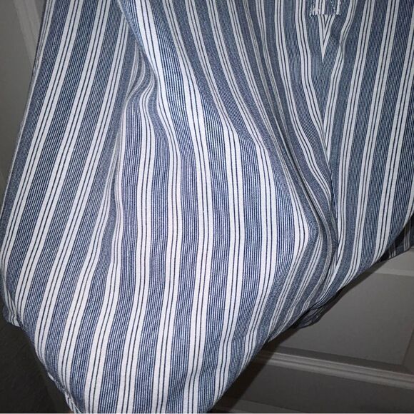 New, Show me your Mumu Stripe Print Button Front Short Romper - Picture 3 of 7